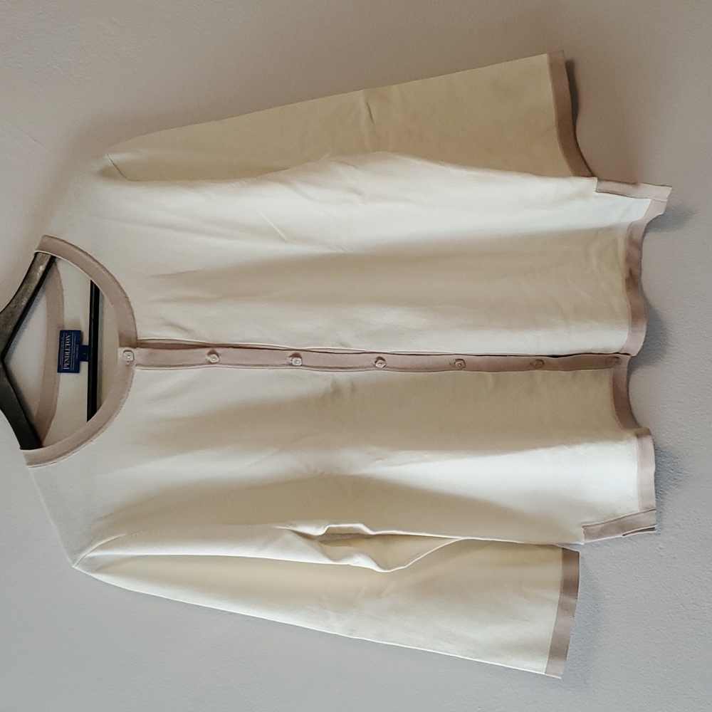 Pendleton Cream Cardigan L